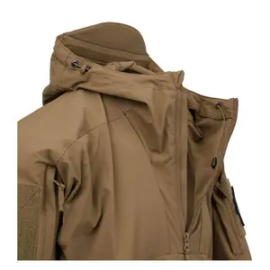 Tecido elástico de alta densidade velo Soft Shell Hoodie casaco tático masculino para combate tático ao ar livre tiro Airsoft