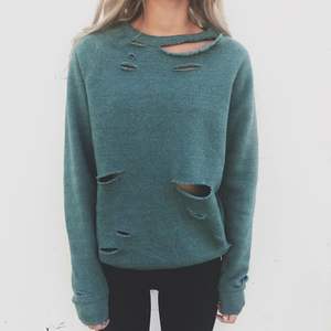 เสื้อผ้ามาใหม่ ยูนิเซ็กซ์ แขนยาว ล้างสีแบบวินเทจ ระบายอากาศได้ดี ผ้าฝ้ายฟลีซ 100% ป้องกันการเกิดขุย ดีไซน์ขาดๆ สไตล์ลำลอง - Product Image 6