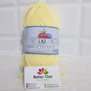 Himalaya เส้นด้ายอะคริลิค100% 75551หิมะสีเหลืองอ่อน - Product Image 1