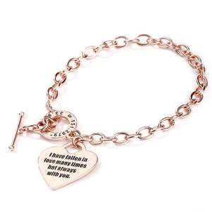สร้อยข้อมือเงินแท้ประดับจี้แฟชั่น Jeulia Heart แบบปรับแต่งได้ - Product Image 2