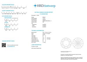 B2B D'Vins Bijoux pour GIA Certifié 1.34 CT Lâche Blanc Naturel Diamant Rond J Couleur FL FLOW Pureté EX Coupe Polie - Product Image 5