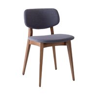 Chaises d'intérieur grises élégantes et confortables pour restaurants et hôtels, base en bois