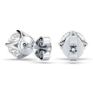 REYES Vente en gros Boucles d'oreilles à visser en or massif 14K 18K certifiées GRA avec moissanite pour femmes Cadeaux de la Saint-Valentin Bijoux - Product Image 4