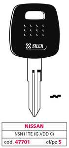 Clé de voiture Nsn11te (g. Vdd 0) Nissan - Product Image 1