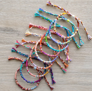 Friendship <b>Bracelet</b> or Anklet Chevron - Colorful - <b>String</b> - Trendy - *CUSTOMIZABLE* - Product Image 1