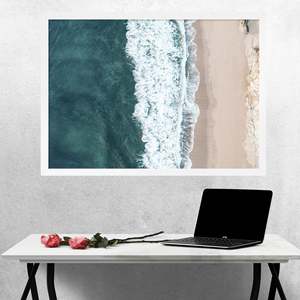 Wooden Picture <b>Frame</b> 59.4 X 84 cm DIN A1 Decorative <b>White</b> Wood Design Square Mirror <b>Frame</b> for Display Hanging Style for A3 <b>A4</b> - Product Image 3