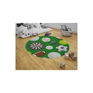 Tapis de chambre d'enfant en coton tissé à la main, cachemire, tapis de sol de sport antidérapant avec numéro de modèle - Product Image 1