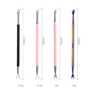 Professional Metal <b>Nail</b> <b>Cuticle</b> <b>Pusher</b> Curved Stainless Steel <b>Nail</b> <b>Pusher</b> Art Tool for Dead Skin Removal Finger Use - Product Image 2