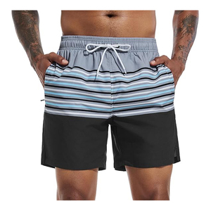 Shorts de plage pour hommes à séchage rapide de la plus haute qualité 100% Polyester 240 GSM Décoration vintage Type de tissu peigné - Product Image 1