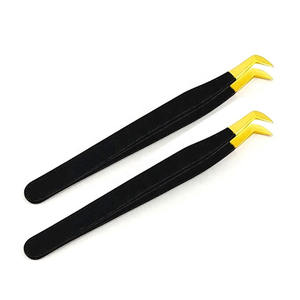 Pinzas de Alta Calidad con Punta de Fibra y Sin Fibra para Profesionales de Salón, Creación de Volumen, Instrumentos de Belleza - Product Image 5