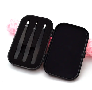 Pinzas Profesionales Inclinadas de Acero Inoxidable (3 Piezas) para Dar Forma a las Cejas, Eliminar Vello Facial Encarnado y Puntos Negros - ANAAIF ENTERPRISES - Product Image 3