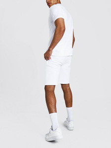Conjunto de dos piezas de verano para hombre, chándal de color sólido con capucha y pantalones cortos, chándales superventas, 2021 - Product Image 2