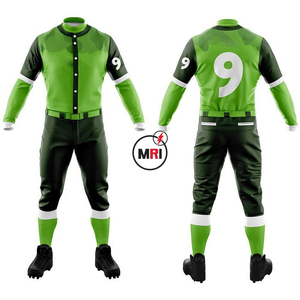 Custom Men's <b>Baseball</b> Uniforms <b>Set</b> 100% Polyester Quick Dry Breathable Plus Size Design Your Own OEM Customized - Product Image 5