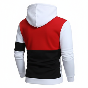 Sweat à capuche en molleton doublé 100% coton écologique 370g pour l'automne et l'hiver |   Manches raglan unisexes brodées, couleur unie, décontractées - Product Image 2