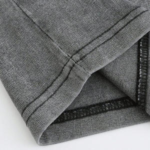 T-shirt unisexe en coton surdimensionné avec finition délavée à l'acide, t-shirt personnalisé et respirant de style estival OEM pour les collections de streetwear - Product Image 5