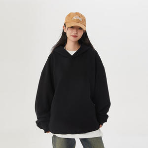 Sweat à capuche zippé surdimensionné personnalisé en molleton 100 % coton pour homme, respirant et coupe-vent pour l'hiver - Product Image 5