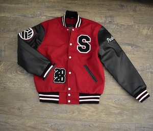 Veste Varsity Letterman à manches en cuir pour hommes, vestes universitaires Letterman pour joueur d'université, vente en gros de 2023 - Product Image 1