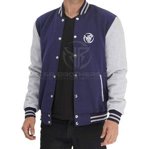 Cómoda chaqueta Varsity para hombre, chaqueta clásica de béisbol con letras para ropa de invierno y moda callejera - Product Image 5