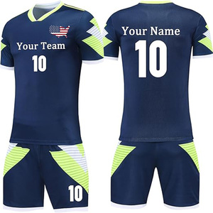 Maillot de football personnalisé sublimé grande taille été 7v7 à séchage rapide et respirant avec motif imprimé - Product Image 4