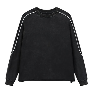 เสื้อสเวตเชิ้ตผู้ชายคอกลมทรงหลวมแบบสั่งทำพิเศษสำหรับฤดูใบไม้ร่วง น้ำหนัก 380 กรัม คุณภาพสูง แขนยาวทรงหลวม พิมพ์ลายตามสั่ง - Product Image 1