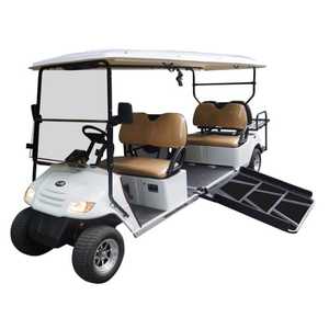 Chariot de golf électrique certifié Dot/EEC/GCC, 4 + 2 places, avec contrôle intelligent de la climatisation, pour la chasse - Product Image 1