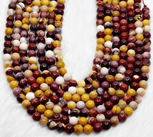 Cuentas de cristal curativas naturales de mookaite multicolor al por mayor de 8 mm, piedras preciosas puras para la fabricación de joyas y meditación - Product Image 5