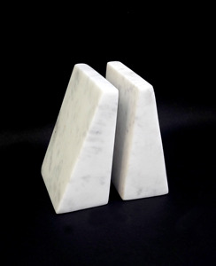 Marble Bookend Heavy Stone Natural <b>Sandstone</b> Non Skid With Felt Pads for Home Office Use Luxury High End for Home Decoration - Product Image 2