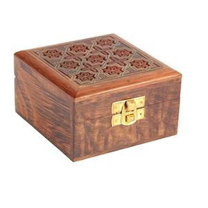 Caja de almacenamiento con resina, joyero de tamaño estándar con acabado antiguo, artículos para el hogar que contienen caja de regalo decorativa, collar de mujer - Product Image 5