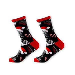 Calcetines navideños de tela de algodón transpirable | Acogedor equipo festivo estampado vacaciones diseño cálido para niños hombres y mujeres - Product Image 6