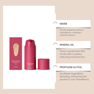Fond <span class=keywords><strong>de</strong></span> teint à changement <span class=keywords><strong>de</strong></span> couleur Private Label s'adapte instantanément à votre teint, longue tenue, SPF 15, teinte intelligente, maquillage du <span class=keywords><strong>visage</strong></span> - Product Image 4