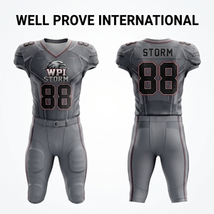 Uniforme de football américain unisexe à col en V, motif drapeau imprimé numérique personnalisé, taille élastique, jersey noir et or en maille lourde 280 GSM - Product Image 3