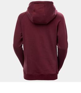 เสื้อฮู้ดสีแดงเลือดหมูทรงบ็อกซี่สไตล์คนเมือง พร้อมการฟอกแบบดิสเทรสและแขนเสื้อแบบแร็กแลน บริการสกรีนโลโก้ตามสั่ง - Product Image 2