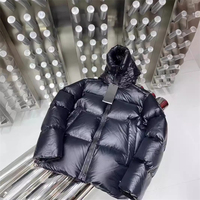 Chaqueta de Plumón para Hombre, Personalizada OEM, 100% Nailon, Relleno de Plumón de Ganso, 90% Plumón de Pato Blanco