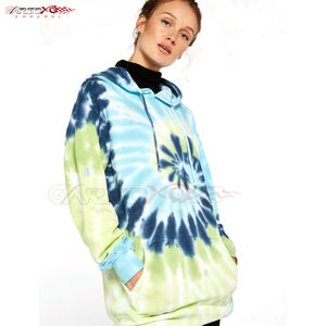 เสื้อฮู้ดมัดย้อมแบบสวมหัวของผู้หญิงดีไซน์กระชับระบายอากาศได้ดีสำหรับไลฟ์สไตล์ที่ใช้งานได้จริง - Product Image 4