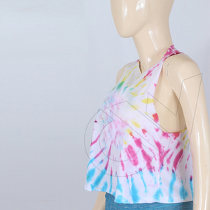 High Quality Tie Dye Women Summer Workout Clothes Sports Tank <b>Top</b> <b>Sleeveless</b> - Product Image 3