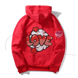 Sudadera con Capucha Bordada y Forro para Mujer, Diseño de Última Moda, la Más Vendida, Formal, Cómoda, para el Día de San Valentín - Product Image 2