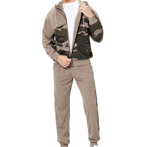 Ensemble de survêtement d'hiver respirant et à séchage rapide pour homme, 100 % coton, avec sweat à capuche et pantalon à taille élastique - Product Image 2