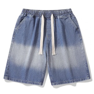 <b>Mens</b> Washed Denim Shorts Custom Color Loose Fit Casual <b>Jean</b> Summer Shorts Streetwear OEM Manufacturer - Product Image 3