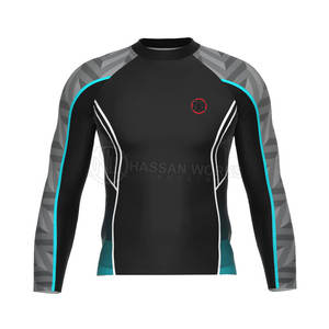 Manches longues respirantes écologiques à séchage rapide Rash Guard pour hommes Service OEM Vêtements de fitness - Product Image 1