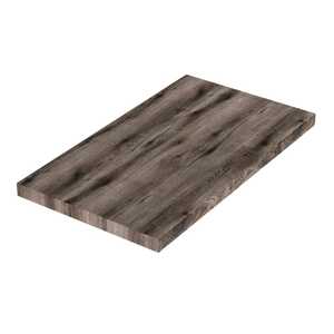 Estante de pared de roble fósil de 80 cm para soporte de encimera de lavabo - Product Image 1