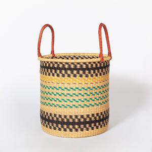 Panier de décoration en jonc de mer africain prix le plus bas paniers en herbe de mer bolga organisateur de rangement en paille fabriqué à la main - Product Image 6