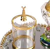 Porte-parfum attrayant de style royal Design élégant Parfait pour la décoration intérieure Méditation Aromathérapie et cadeaux spéciaux
