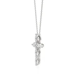 จี้เพชรรูปกางเขน Radiant Devotion - เครื่องประดับเงินแท้ - Product Image 3