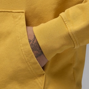 2025 nueva llegada Unisex pulóver sudaderas con capucha Color dorado bordado XXS tamaño sólido patrón algodón polar con bolsillos canguro - Product Image 6