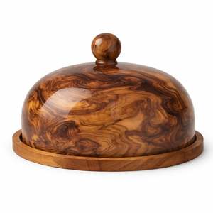 Support à gâteau en résine tendance, support à gâteau en résine ambre sophistiqué avec base en bois, idéal pour les mariages et les événements spéciaux - Product Image 3