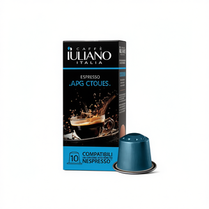 Capsule di Espresso Decaffeinato, Confezione da 10, Tostato, Compatibili con Macchine Nespresso, di Caffe Iuliano - Product Image 2