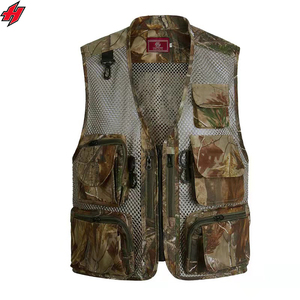 เสื้อกั๊กตกปลามีกระเป๋าเสื้อกั๊กสำหรับช่างภาพทำงานปรับแต่งโลโก้ได้ตามต้องการ - Product Image 6