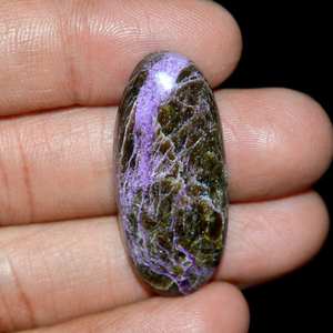 Piedra Preciosa Suelta de Stichtita Natural de Primera Calidad, Corte Brillante, Color Morado, Forma Ovalada, 36*16*6 mm, 31.95 Quilates, para Joyería - Product Image 2