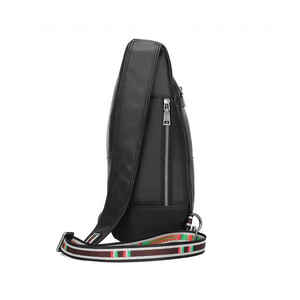 Sac messager de créateur décontracté pour hommes en cuir PU de haute qualité avec option de logo personnalisé doublure en cuir véritable - Product Image 2