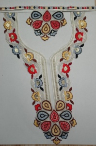 ผ้าส่าหรีคอปกคอเสื้อทรงเสน่ห์สำหรับชุดเสื้อส่าหรีเน็ตประดับเลื่อมและด้ายปักสำหรับใช้ในร้านบูติกชาติพันธุ์ - Product Image 6